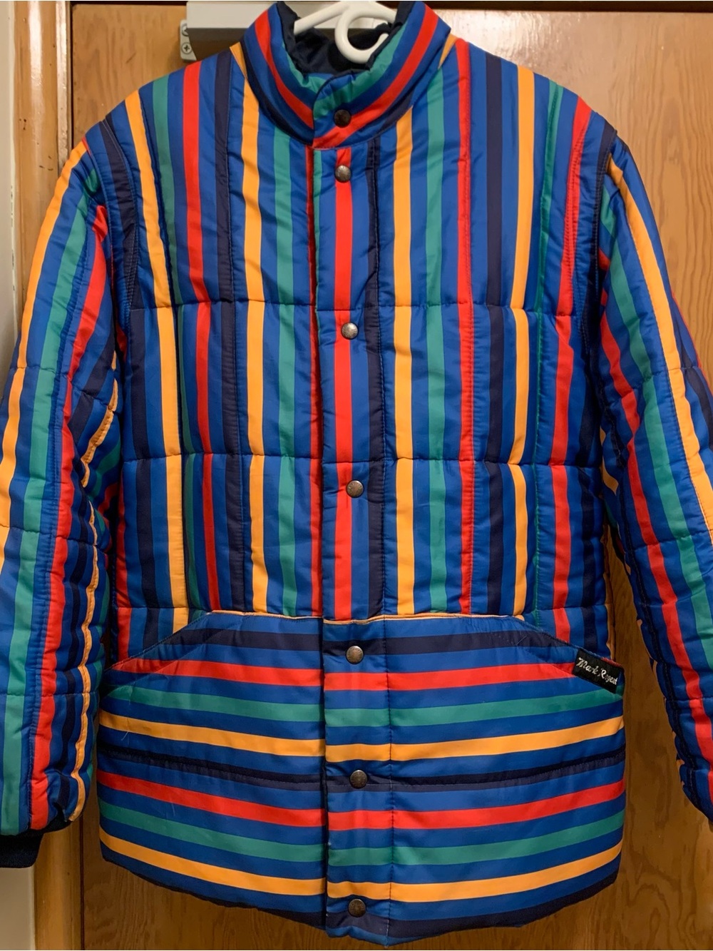 Vintage Colour Block Reversible Jacket